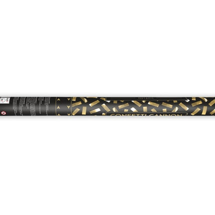 Cannone per coriandoli oro 60 cm