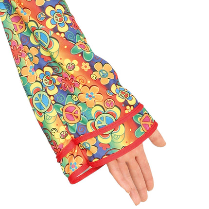 Costume floreale da donna Hippie anni '60