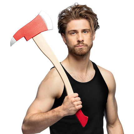 Ascia finta rossa da 60 cm