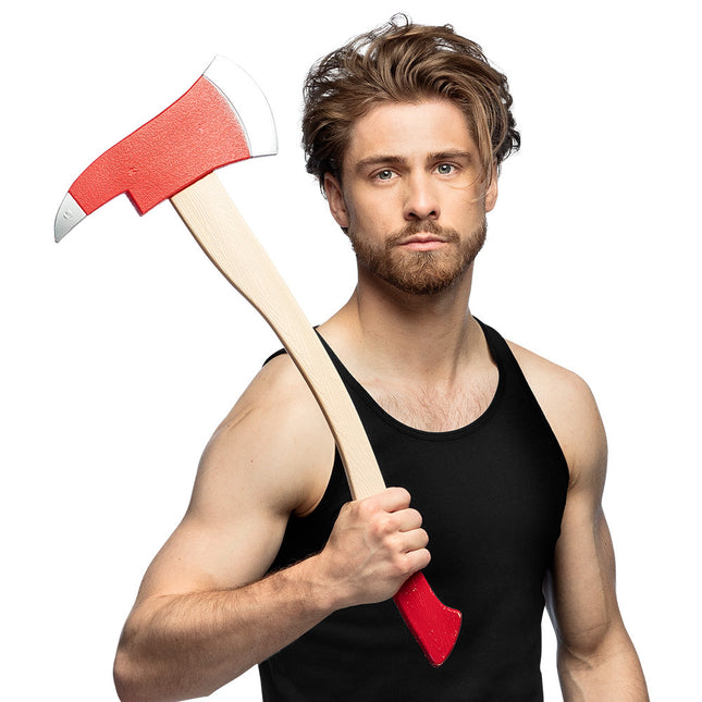 Ascia finta rossa da 60 cm