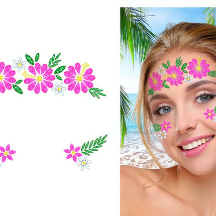 Adesivi per il viso Fiori