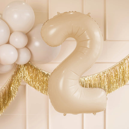 Palloncino figura 2 anni Beige Vuoto 72cm