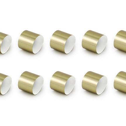 Portatovaglioli d'oro 10 pezzi