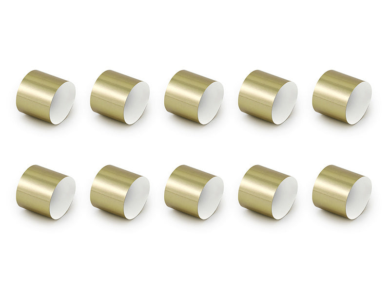 Portatovaglioli d'oro 10 pezzi