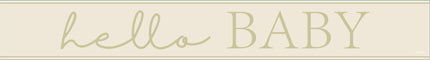 Striscione nascita Beige Hello Baby 2,74 m