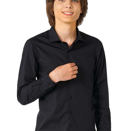 Camicia nera ragazzo adolescente <tc>OppoSuits</tc>