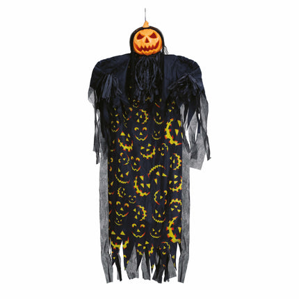 Zucca decorativa appesa di Halloween con luci e suoni 1,8 m