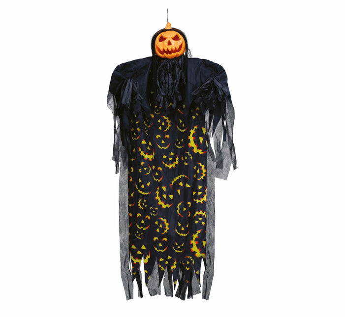 Zucca decorativa appesa di Halloween con luci e suoni 1,8 m