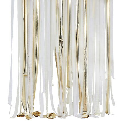 Ghirlanda decorativa appesa Oro/Bianco 2m