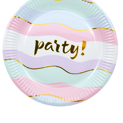Piatti Party Pastello 20cm 8pz