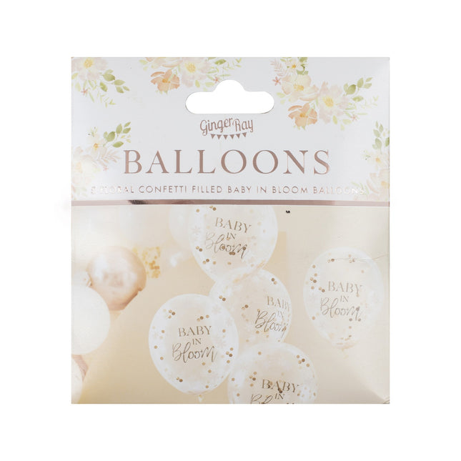 Palloncini Baby In Bloom 30cm 5 pezzi