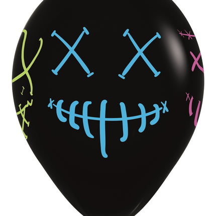 Palloncini Maschere Neon Ink Nero 30cm 25pz