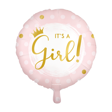 Palloncino ad elio nascita It's A Girl vuoto 45 cm