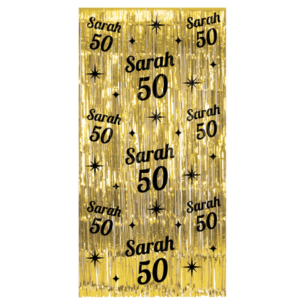 Tenda per porta Sarah Oro Nero