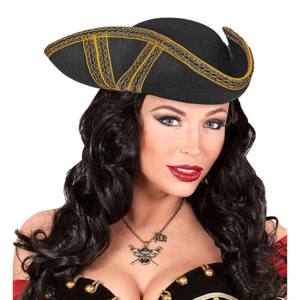Cappello nero Tricorno