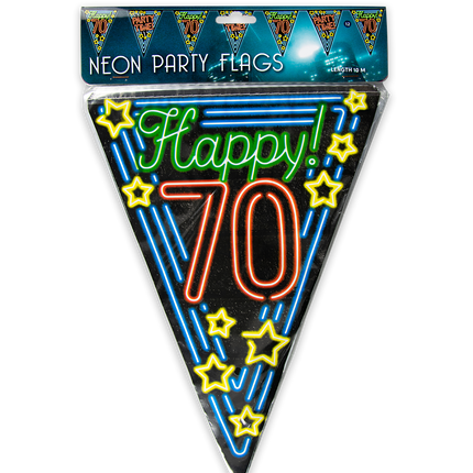 Ghirlande 70 Anni Neon 10m