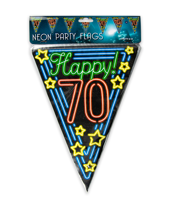 Ghirlande 70 Anni Neon 10m