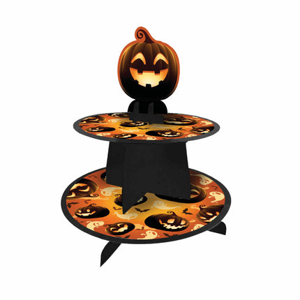 Zucche arancioni per la decorazione della tavola di Halloween 36 cm