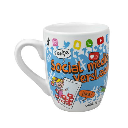 Boccale dipendente dai social media