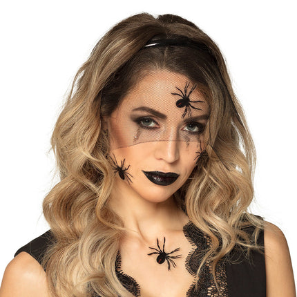 Set per il trucco di Halloween Vedova Nera
