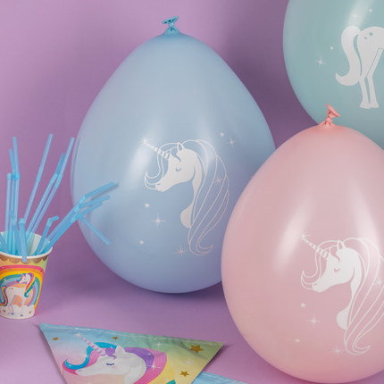 Palloncini Unicorno Colorati 30cm 8pz