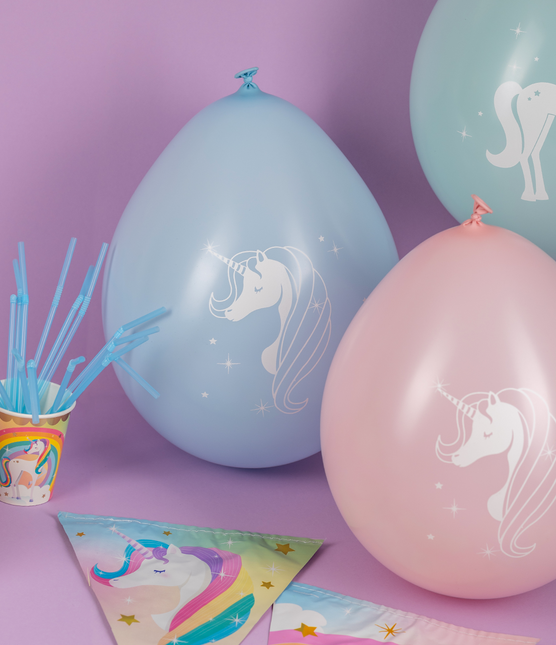 Palloncini Unicorno Colorati 30cm 8pz