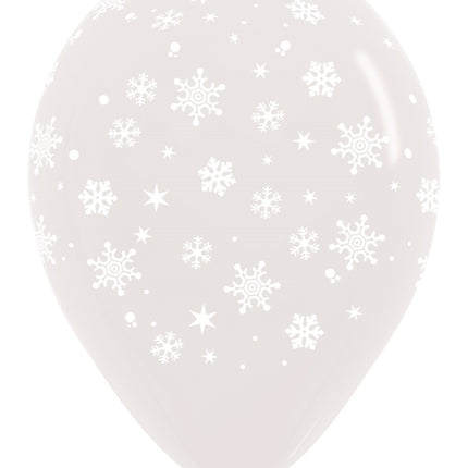 Palloncini Fiocco di Neve Mix 30cm 25pz