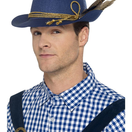 Cappello Oktoberfest Tiroler Blu