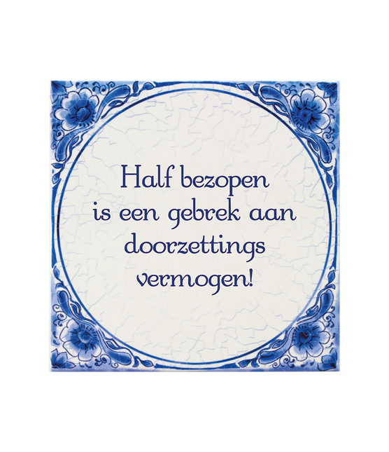 Mattonella blu Delft Posseduta 14,5 cm
