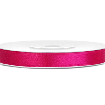 Nastro di raso fucsia 6mm 25m