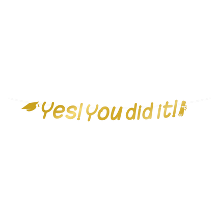 Lettera di successo Ghirlanda Yes You Did It 2.5m
