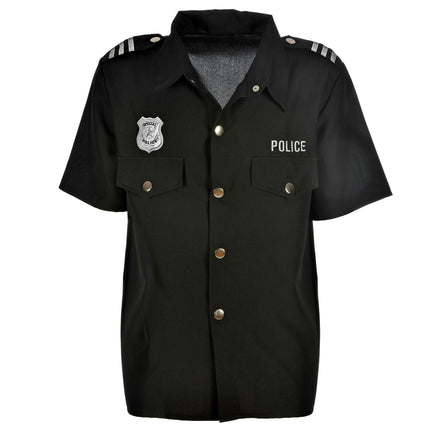 Camicetta della polizia uomo nero