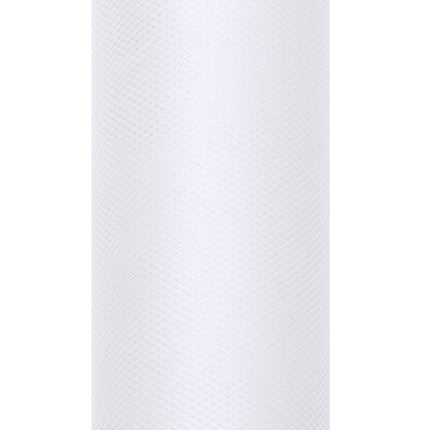 Rotolo di tulle bianco 15cm 9m