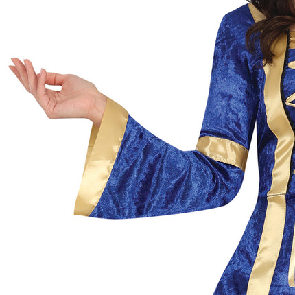 Costume Jonkvrouw Blu Donna