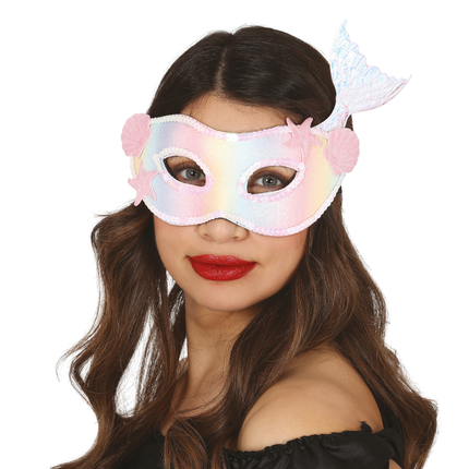 Maschera da sirena rosa