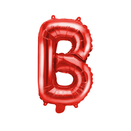 Palloncino in foil Lettera B Rosso Vuoto 35cm