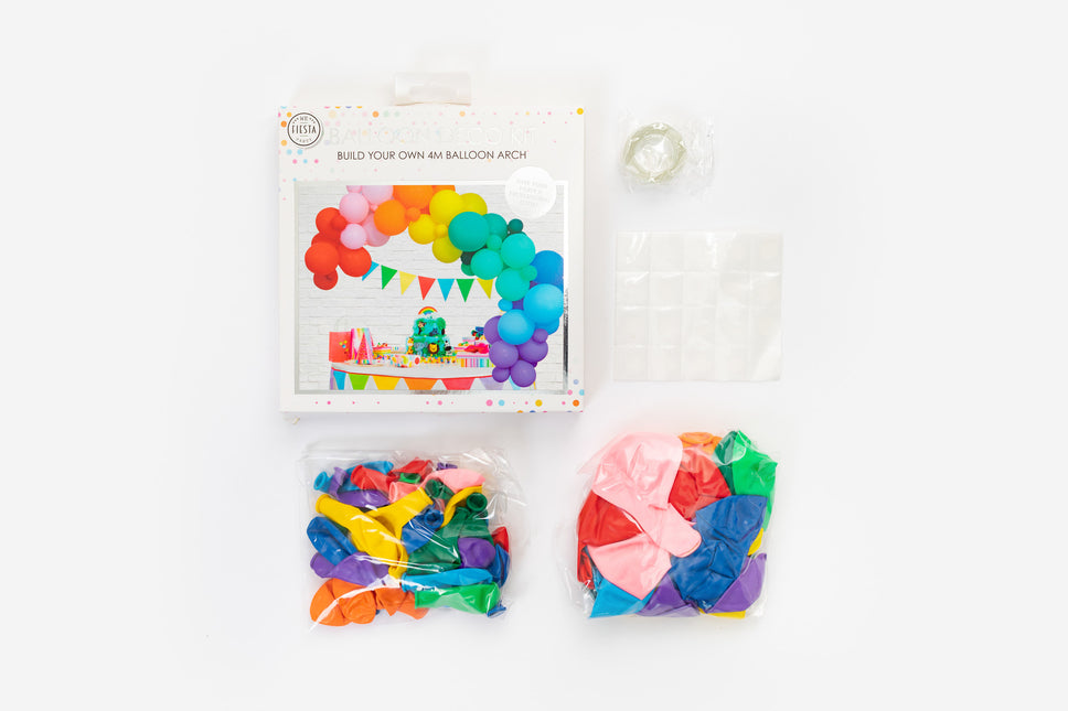 Arco di palloncini fatto in casa Set Arcobaleno 4m