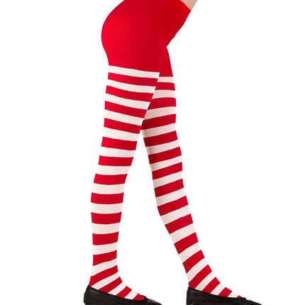 Collant rosso bianco ragazza