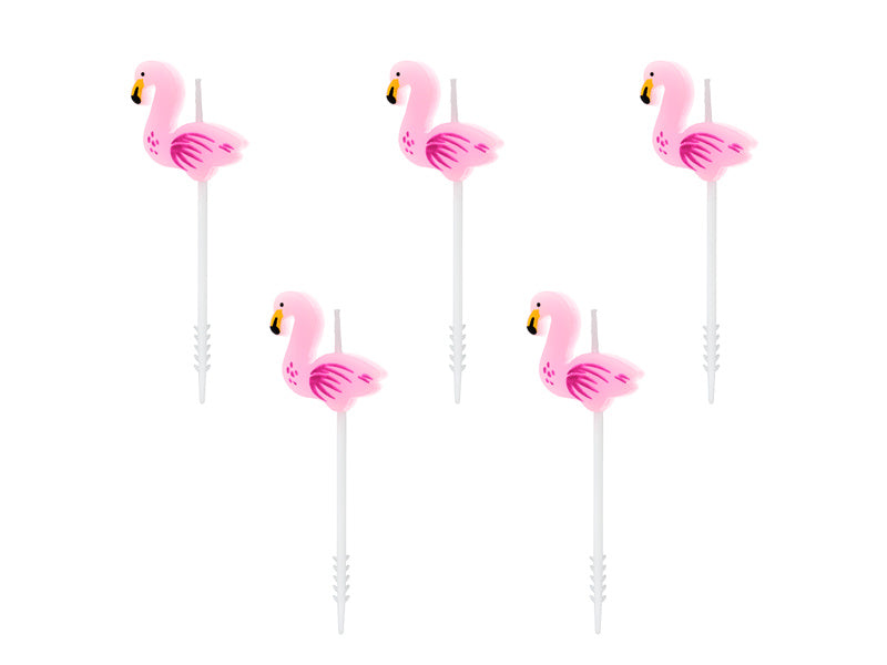 Candele Fenicottero 3cm 5pz