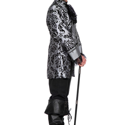 Costume Marquis Grigio Nero Uomo