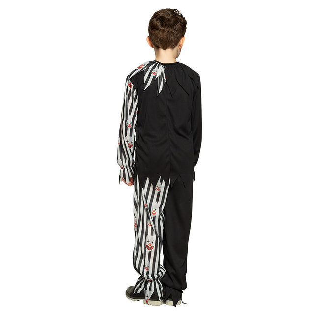 Costume da clown di Halloween per bambino scuro