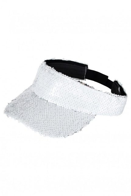 Parasole con paillettes bianco