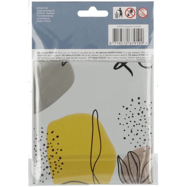 Palloncino ad elio Congrats Foglie Vuoto 45cm