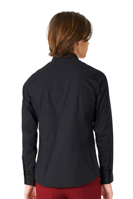 Camicia nera ragazzo adolescente <tc>OppoSuits</tc>