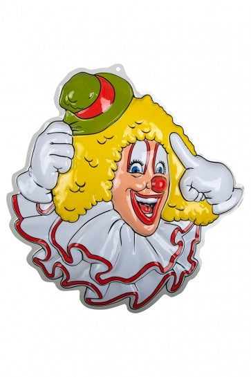 Decorazione da parete Clown Cappello Verde 50cm