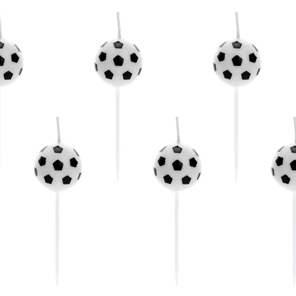 Pallone da calcio a candela 2,5 cm 6 pezzi