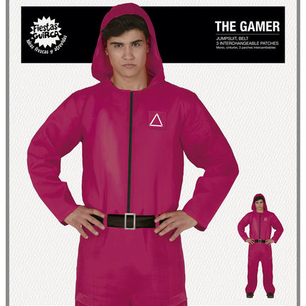 Costume da gioco da calamaro per ragazzi rosso