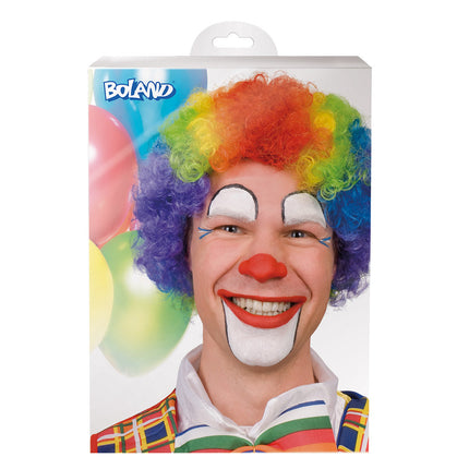 Parrucca colorata Clown riccio