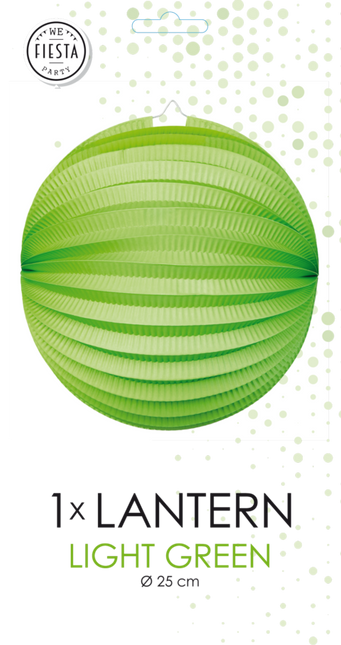 Lampione verde chiaro 25 cm