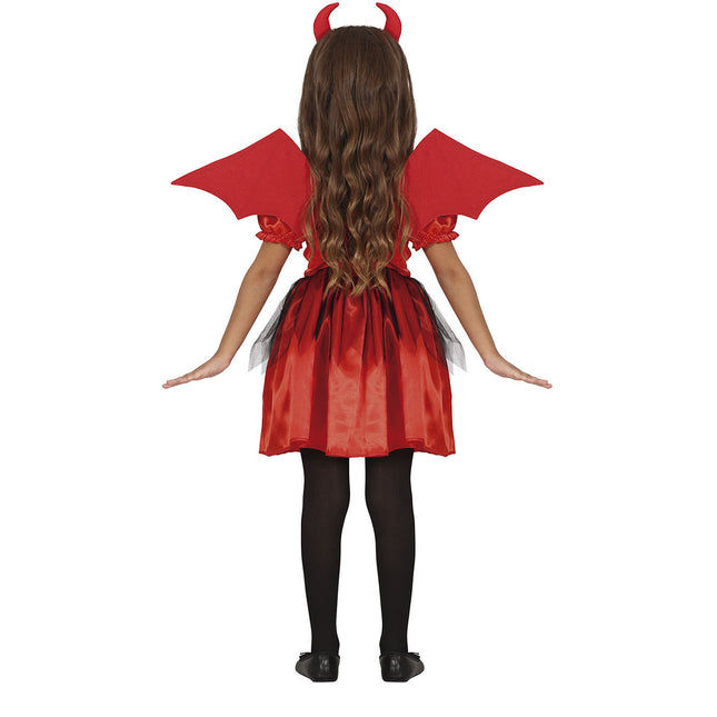 Costume di Halloween da Diavolo Ragazza Rosso